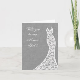 Linaje hermoso será mi tarjeta de chica de Flor