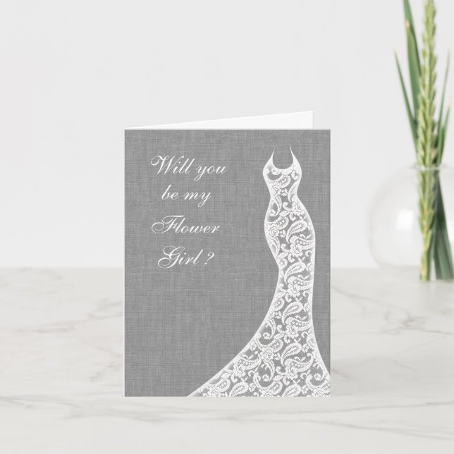 Linaje hermoso será mi tarjeta de chica de Flor (Anverso)