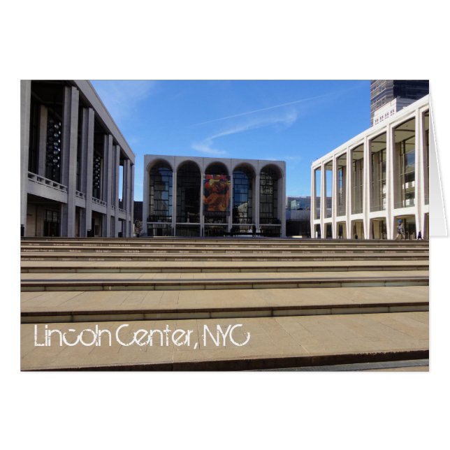 Lincoln Center New York City NYC Upper West Side (Anverso (Horizontal))