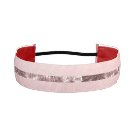 linda banda de cabeza atlética rosa purpurina