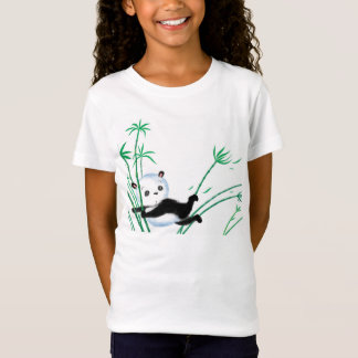 linda camiseta de chica de oso panda