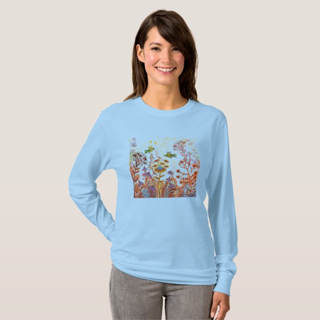 linda camiseta floral (Anverso completo)