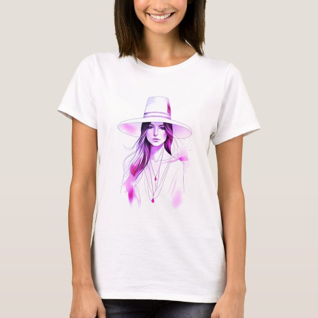 linda camiseta morada (Anverso)