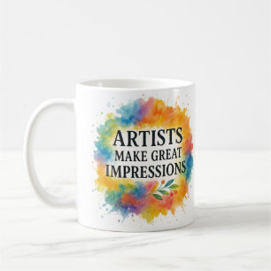Linda cita. Taza de café del artista
