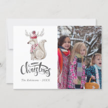 Linda foto de Navidad del zorro de invierno en acu