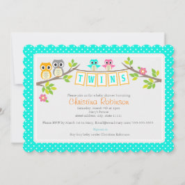 linda lechón gemelo 5 x 7 tarjeta de invitación