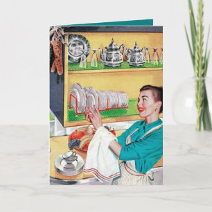 linda señora de limpieza retro agregar sentimiento