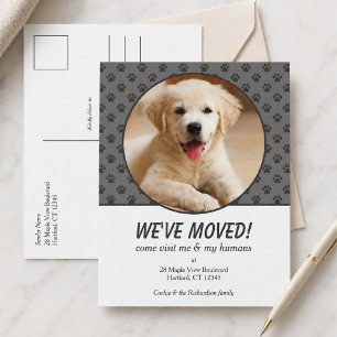Linda Tarjeta Postal de Foto de Perro Personalizad