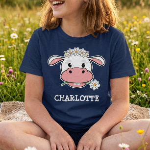 Linda vaca de dibujos animados Camiseta de anima