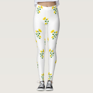Lindas Leggings de YOGA de Color Floral