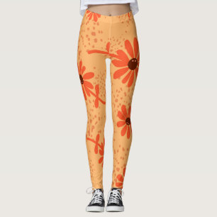 Lindas Leggings de YOGA de Color Floral