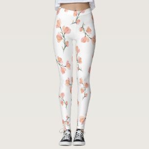 Lindas Leggings de YOGA de Color Floral