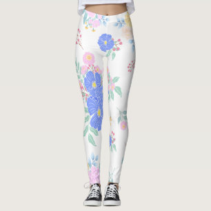 Lindas Leggings de YOGA de Color Floral