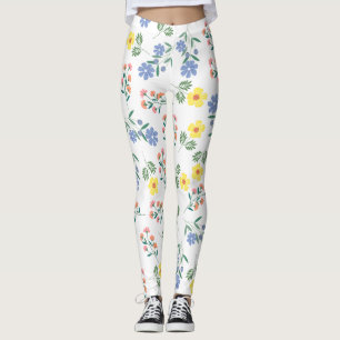 Lindas Leggings de YOGA de Color Floral