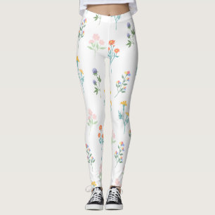 Lindas Leggings de YOGA de Color Floral
