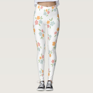 Lindas Leggings de YOGA de Color Floral