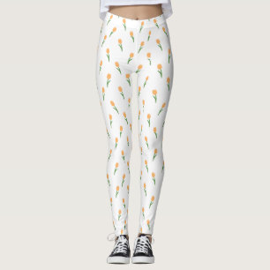 Lindas Leggings de YOGA de Color Floral