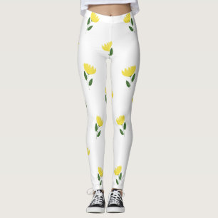 Lindas Leggings de YOGA de Color Floral