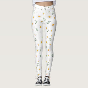 Lindas Leggings de YOGA de Color Floral