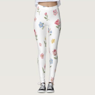 Lindas Leggings de YOGA de Color Floral