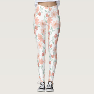 Lindas Leggings de YOGA de Color Floral