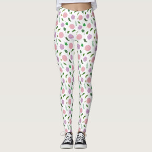 Lindas Leggings de YOGA de Color Floral