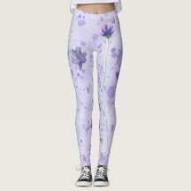 Lindas Leggings de YOGA de Color Floral