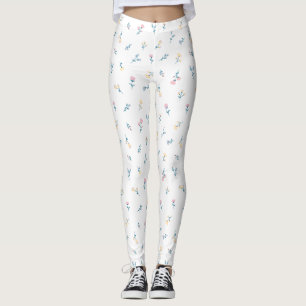 Lindas Leggings de YOGA de Color Floral
