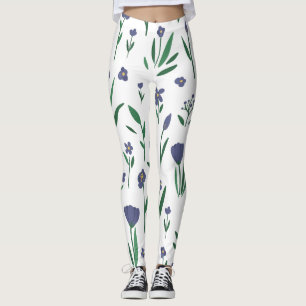 Lindas Leggings de YOGA de Color Floral