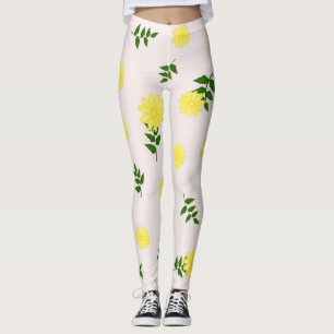 Lindas Leggings de YOGA de Color Floral