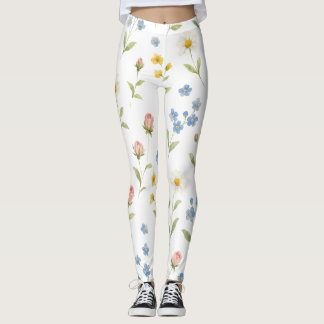 Lindas Leggings de YOGA de Color Floral