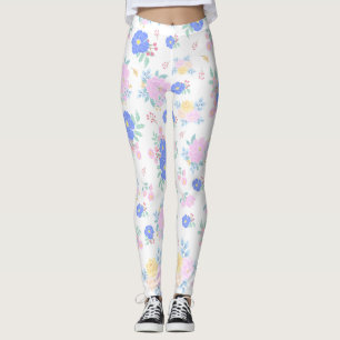 Lindas Leggings de YOGA de Color Floral