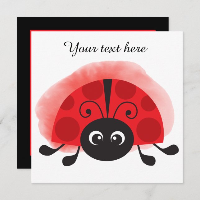 lindo amante de ladybug agregar texto Nota (Anverso / Reverso)