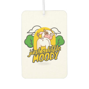 lindo ambientador de aire para el coche, moody cow
