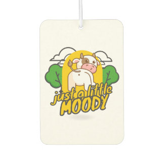 lindo ambientador de aire para el coche, moody cow