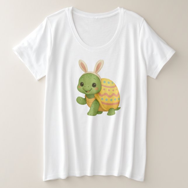 Lindo bebé tortuga de Pascua/primavera (Anverso del diseño)