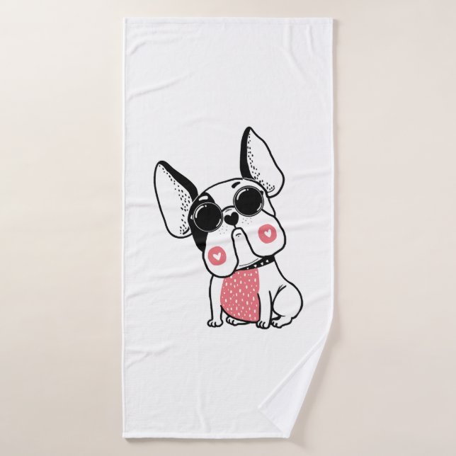 lindo cachorro (Toalla de baño)