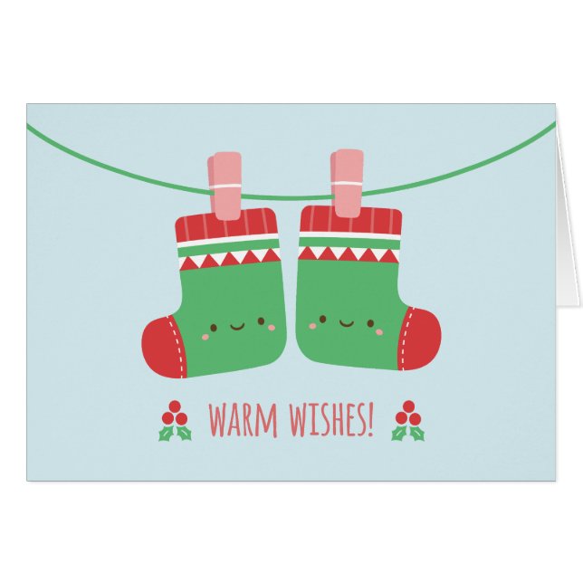 Lindo caliente la tarjeta de felicitación de los (Anverso (Horizontal))