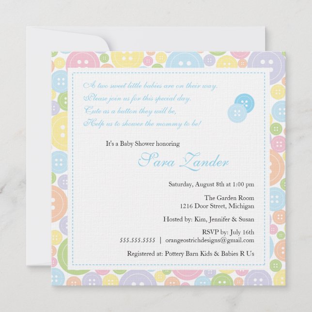 Lindo como invitación de Baby Shower de los (Anverso)