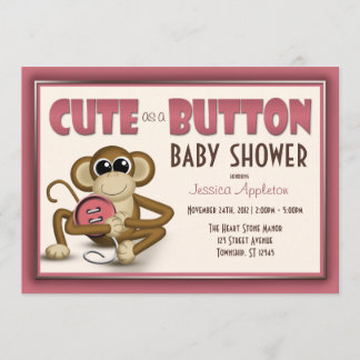 Lindo como invitación de Baby Shower del rosa de