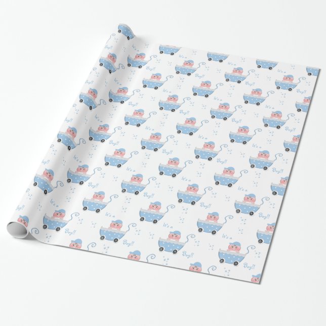 Lindo es un papel de embalaje de Baby Shower del (Desenrollado)