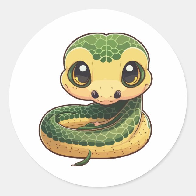 lindo estilo anaconda pegatina personalizado (Anverso)