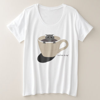 lindo gato en una taza