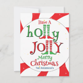 Lindo Glam Holly Jolly Feliz Navidad Duende