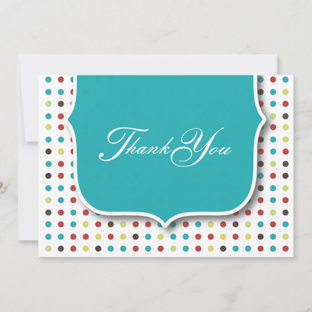 Lindo gracias tarjeta plana (Anverso)