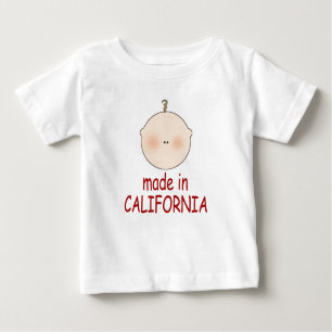 Lindo hecho en camiseta del niño de California