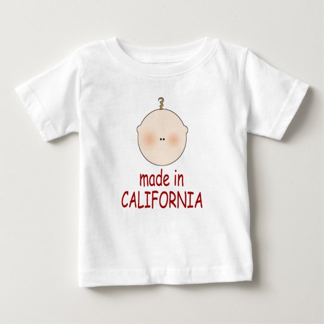 Lindo hecho en camiseta del niño de California (Anverso)