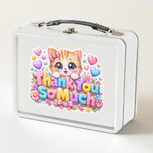 Lindo Kawaii Muchas Gracias Gato Nombre Rosa Paste