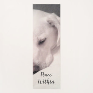 Lindo Labrador Blanco Mezcla Perro Gris Yoga Mat