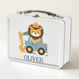 Lindo León Excavadora Personalizado Caprichoso